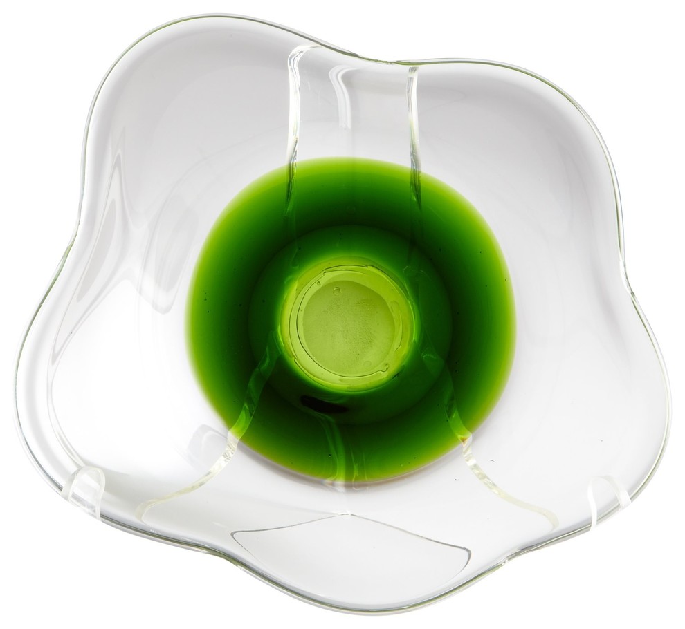 Cyan Design Emerald Poppy Contemporary Decorative Bowl - Large X-33160