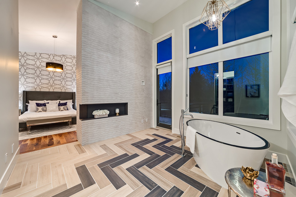 Home design - rustic home design idea in Calgary