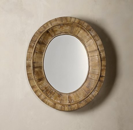 Pieced Oval Mirror