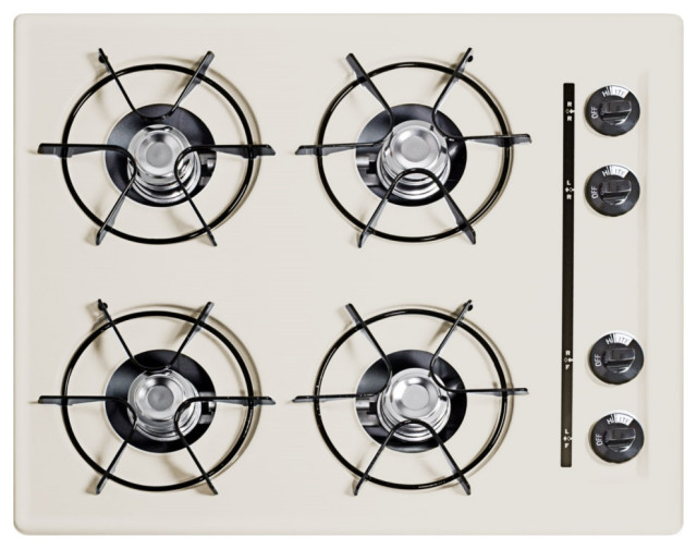 24"W Cooktop, With 4Burners and Battery Start Ignition SNL03P Modern