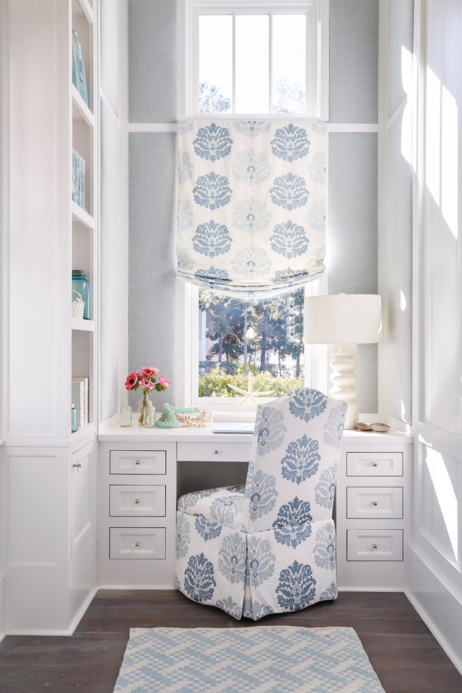 Inspiration for a coastal home office remodel in Atlanta