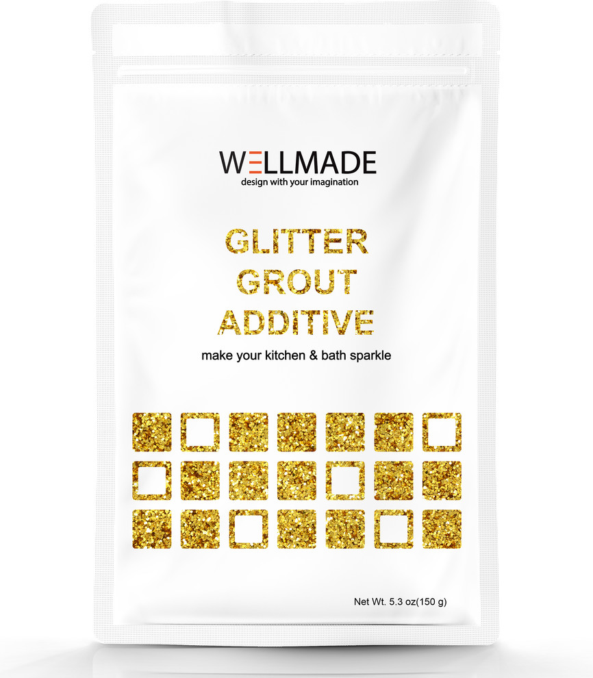 Gold Glitter Grout Additive 5.3 Oz Bag Contemporary Paint by