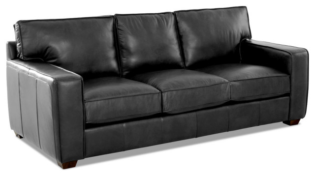 Avenue 405 Drake Leather Down Blend Sofa Transitional Sofas Drake Leather Down Blend Sofa