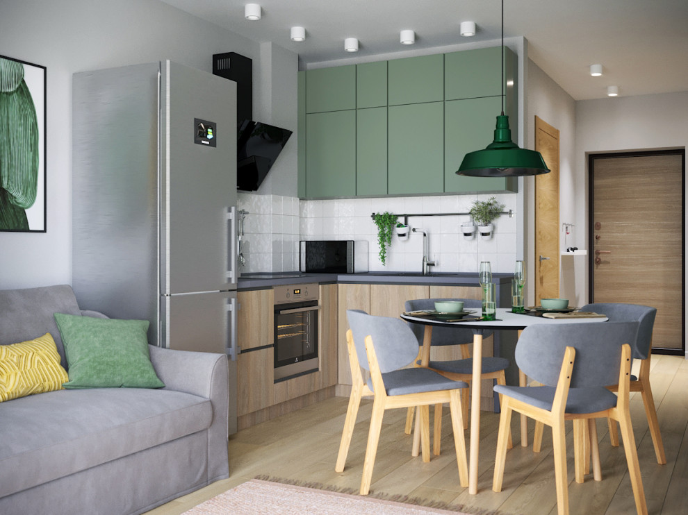 Зеленые акценты в ЖК "Цветной бульвар"