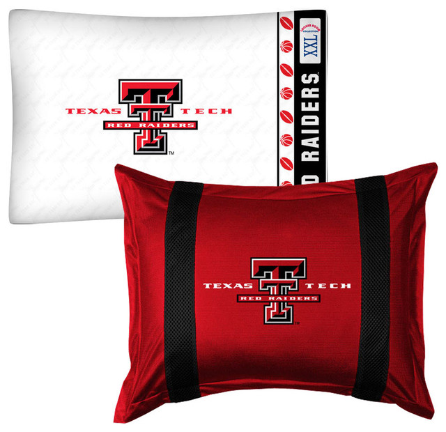 Texas Tech Raiders Pillow Sham Pillowcase College Bedding