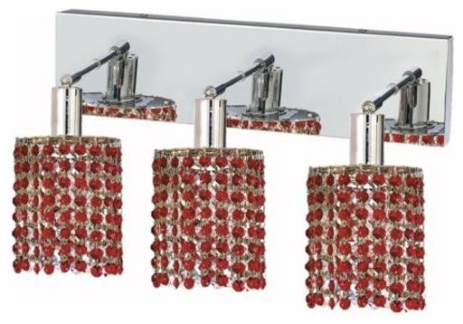 Wiatt 3-Light 14.5" Crystal Vanity Fixture 1091W-O-R-BO-RC