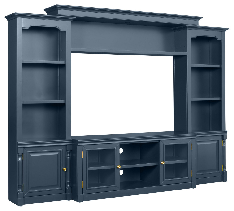 Virginia Blue Entertainment Center - Transitional - Entertainment ...