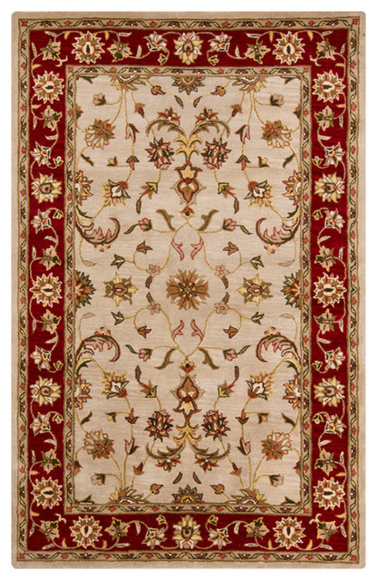 Chandra Perusia Perusia001 Rug Tan Red Green Yellow Brown Traditional Area Rugs By Buyarearugs