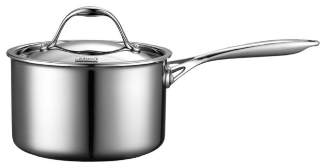 Cooks Standard Multi-Ply Clad Stainless-Steel 3-Quart Covered Sauce Pan