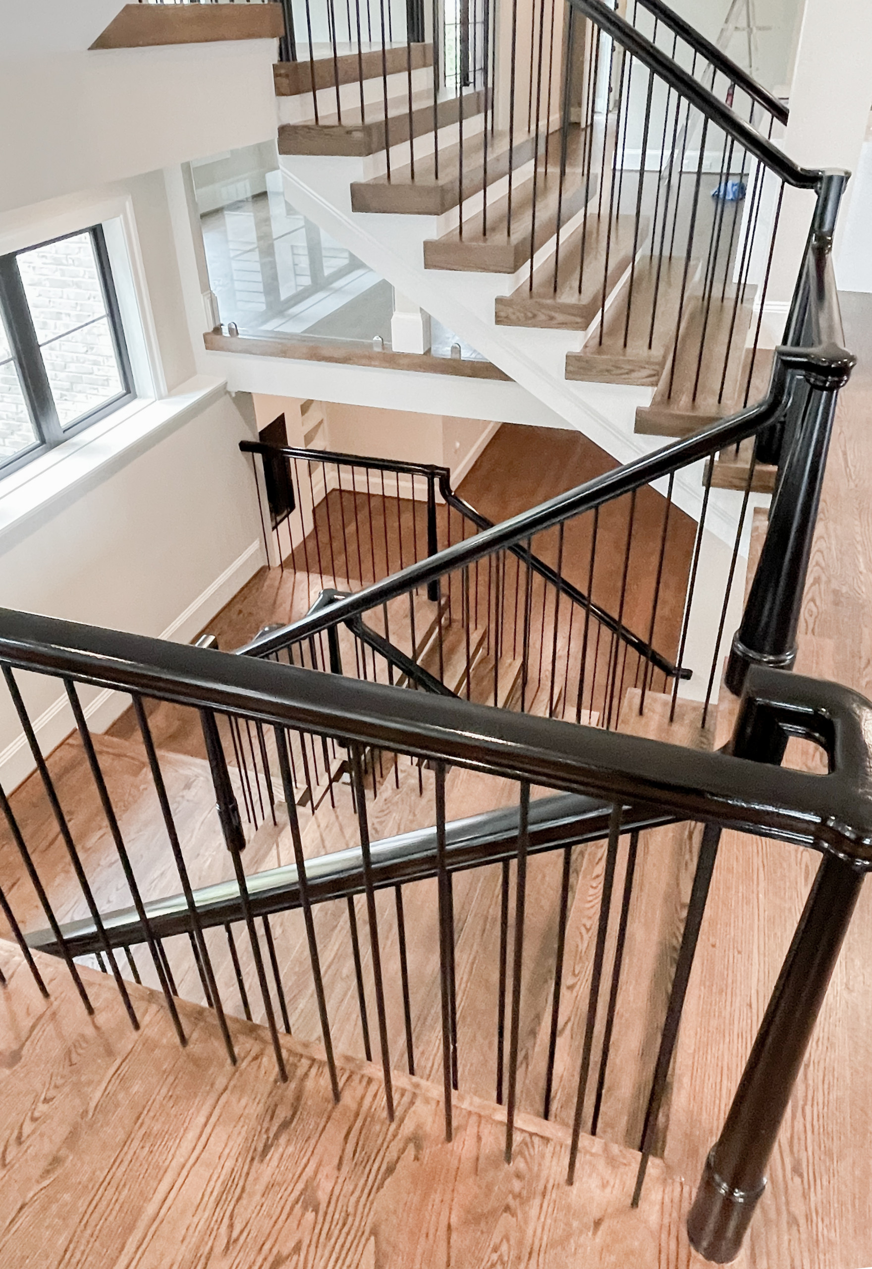 89_Eclectic and Edguy Staircase in French Contemporary Residence, McLean VA 2210