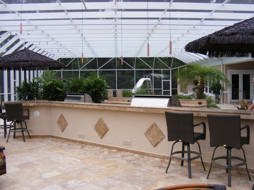 Mediterranean patio in Jacksonville.