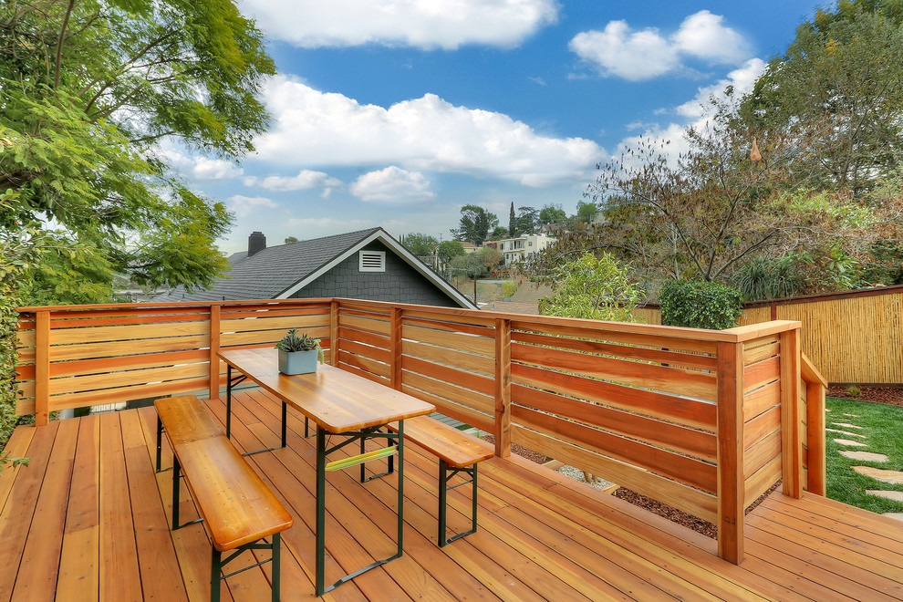 This is an example of a transitional deck in Los Angeles.