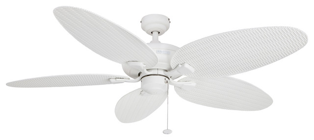 52 Duvall White Outdoor Ceiling Fan Transitional Ceiling Fans