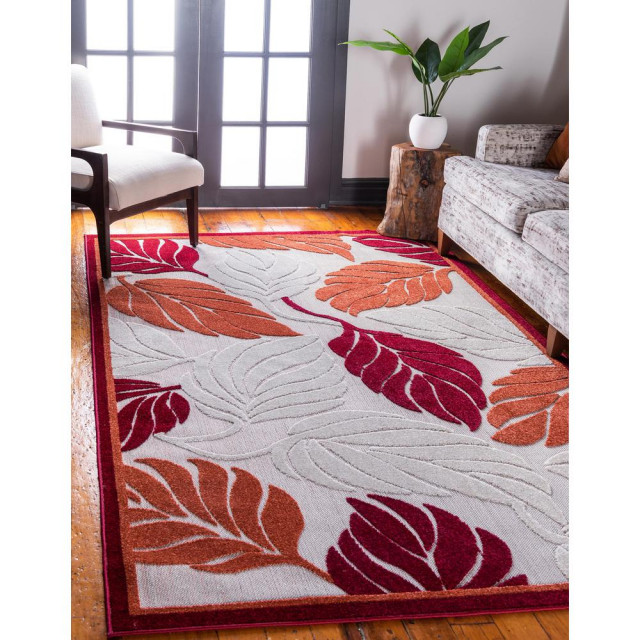 Unique Loom Augusta Indoor/Outdoor Rug, 9'x12' Contemporary Outdoor