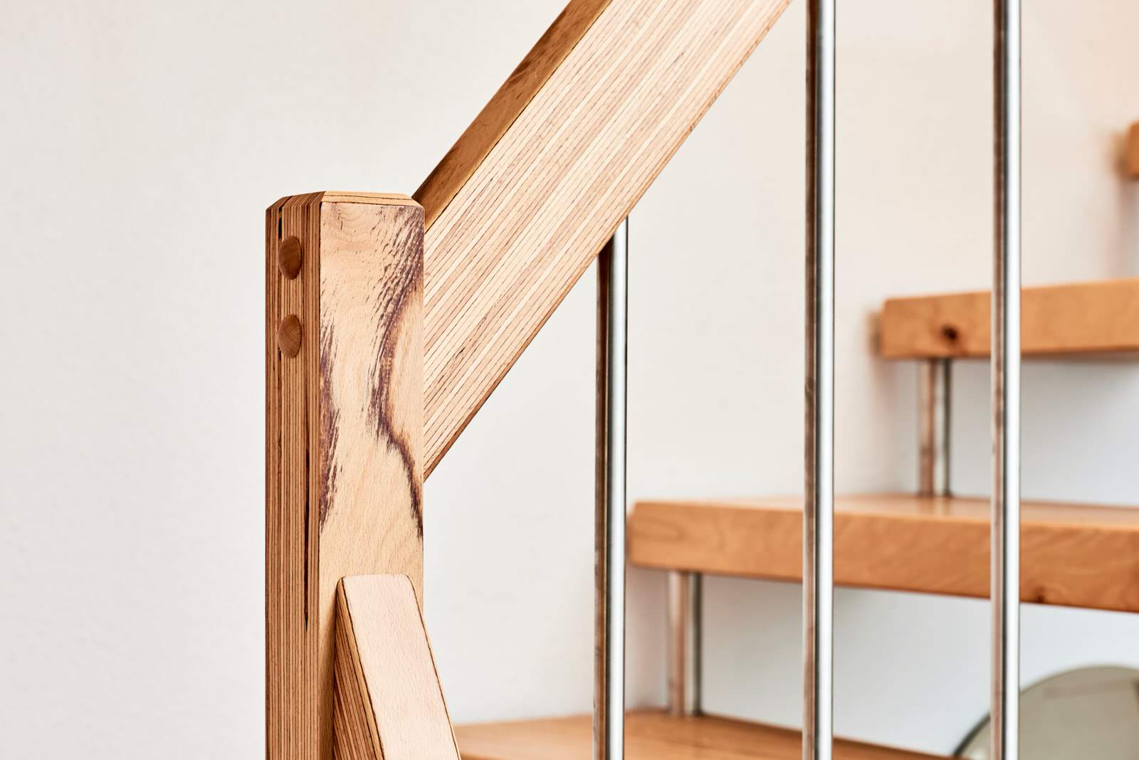 консольная лестница из BauBuche