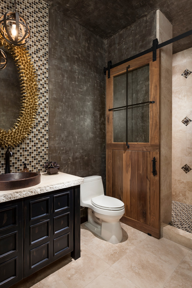Design ideas for a country powder room in Phoenix.