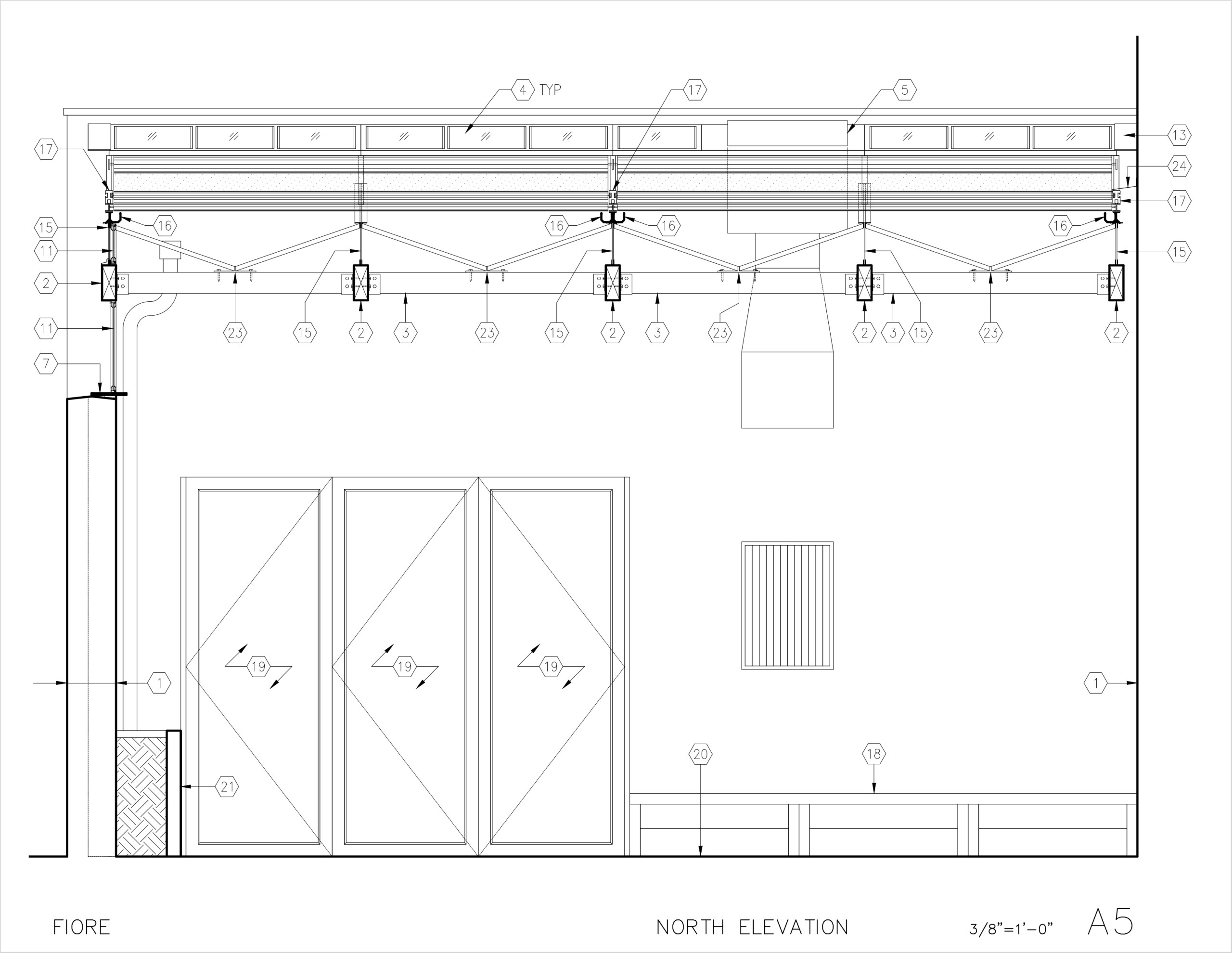 SECTION / NORTH ELEVATION
