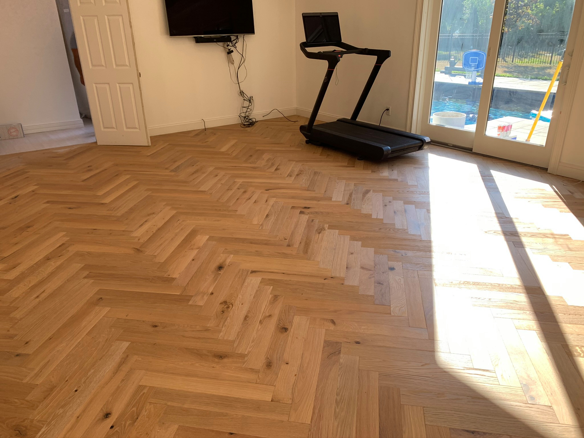 Herringbone Hardwood Flooring Installation