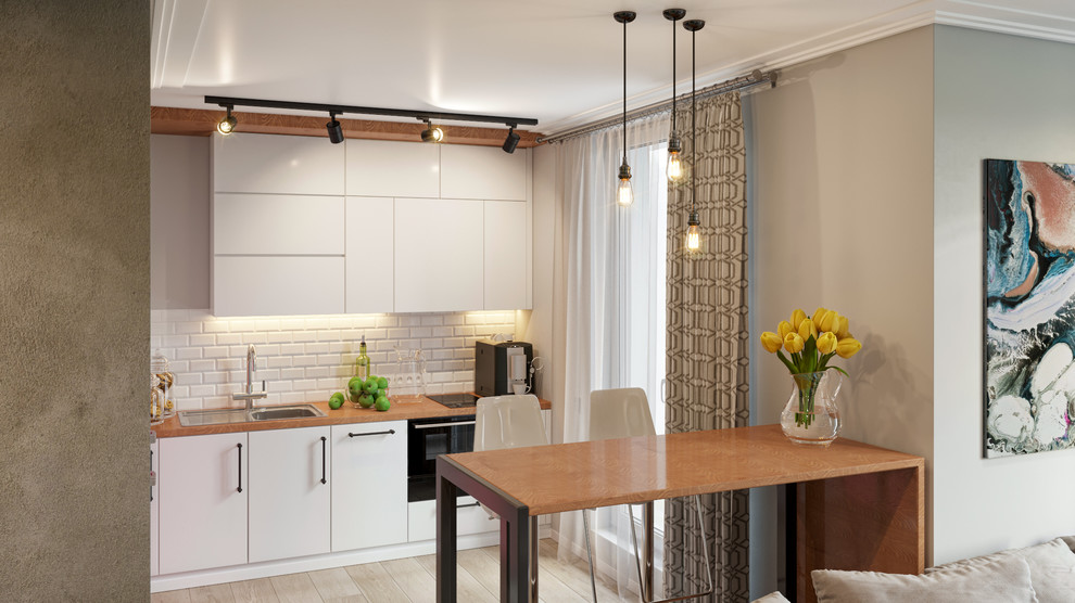 Дизайн-проект бюджетной квартиры-студии 35 м.кв. в г. Одинцово