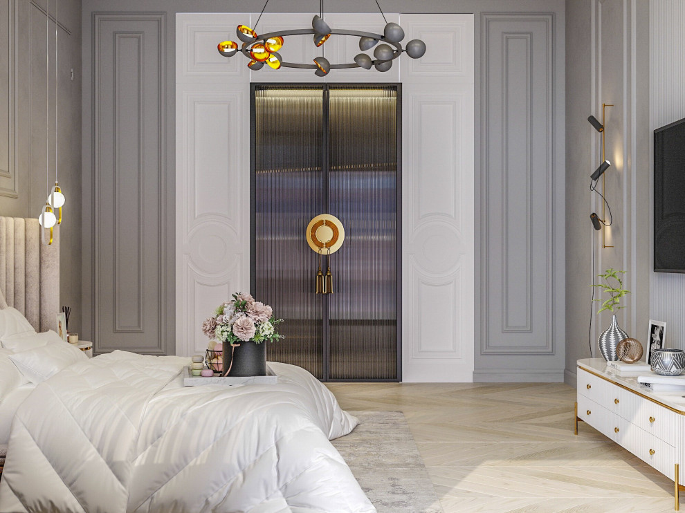 Спальня в современной классике