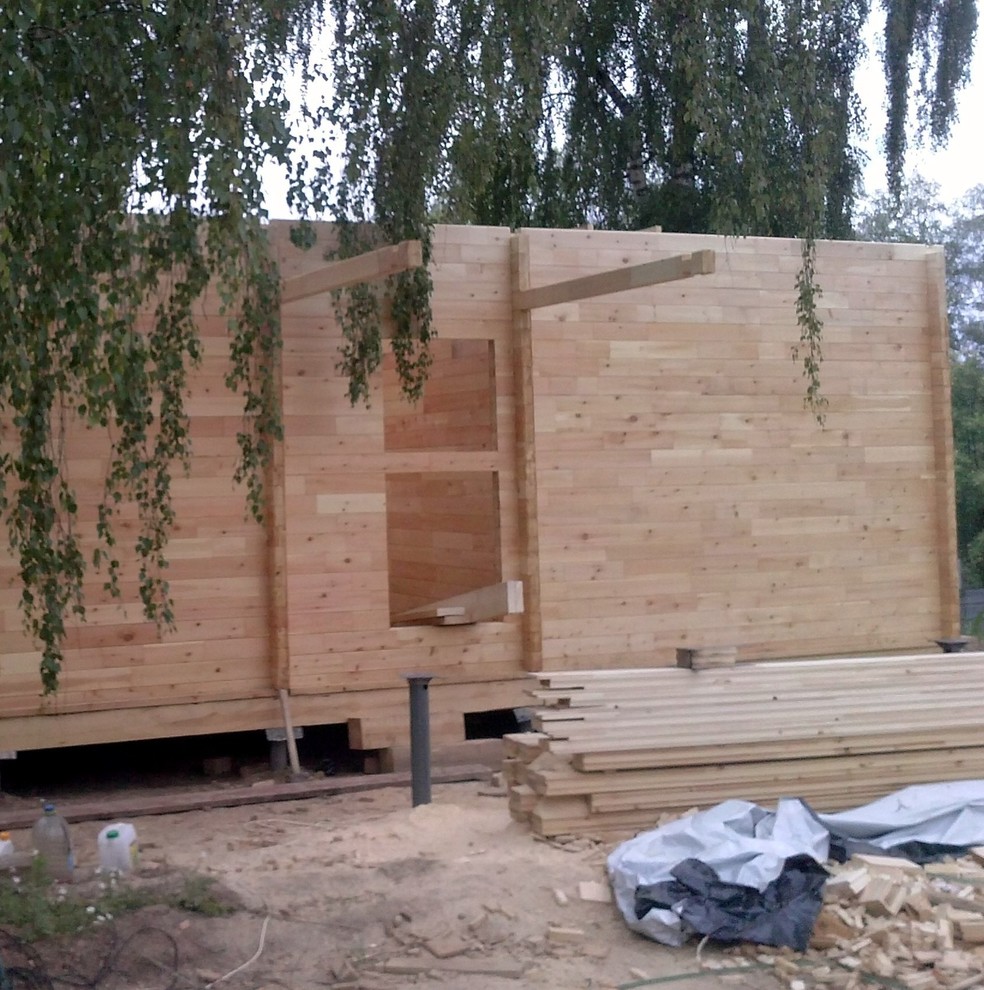 Теплый дом.Клееный брус