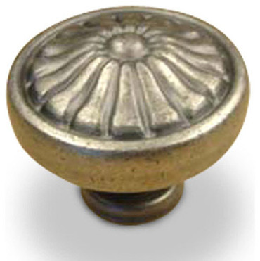 Solid Brass - Knob - Aged Pewter, CENT15326-AP