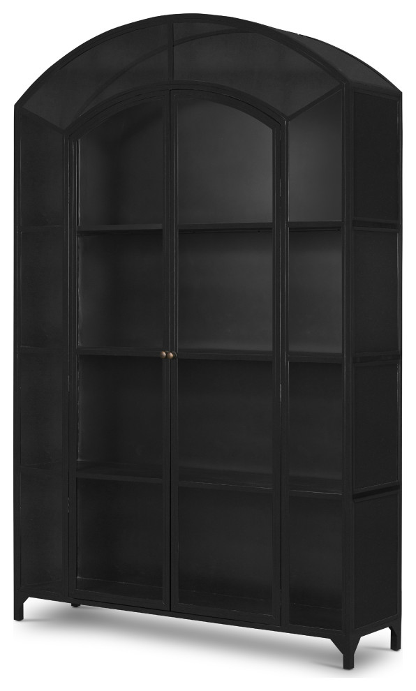 Belmont Wide Metal Cabinet-Black