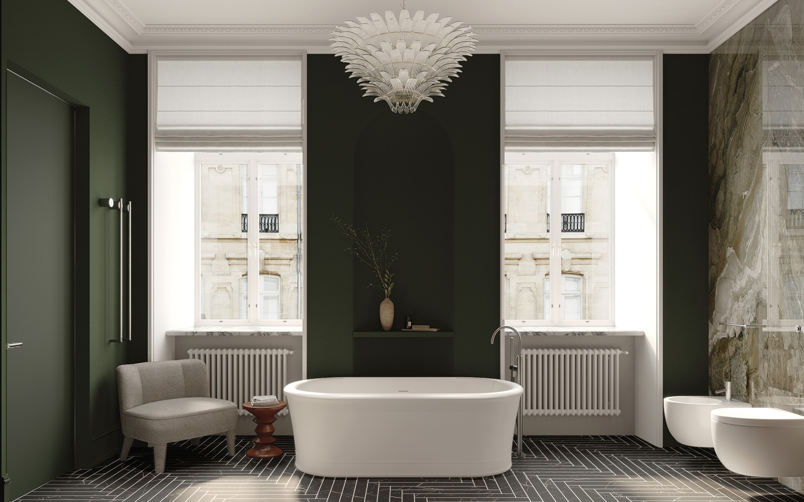 Яркая квартира с баром