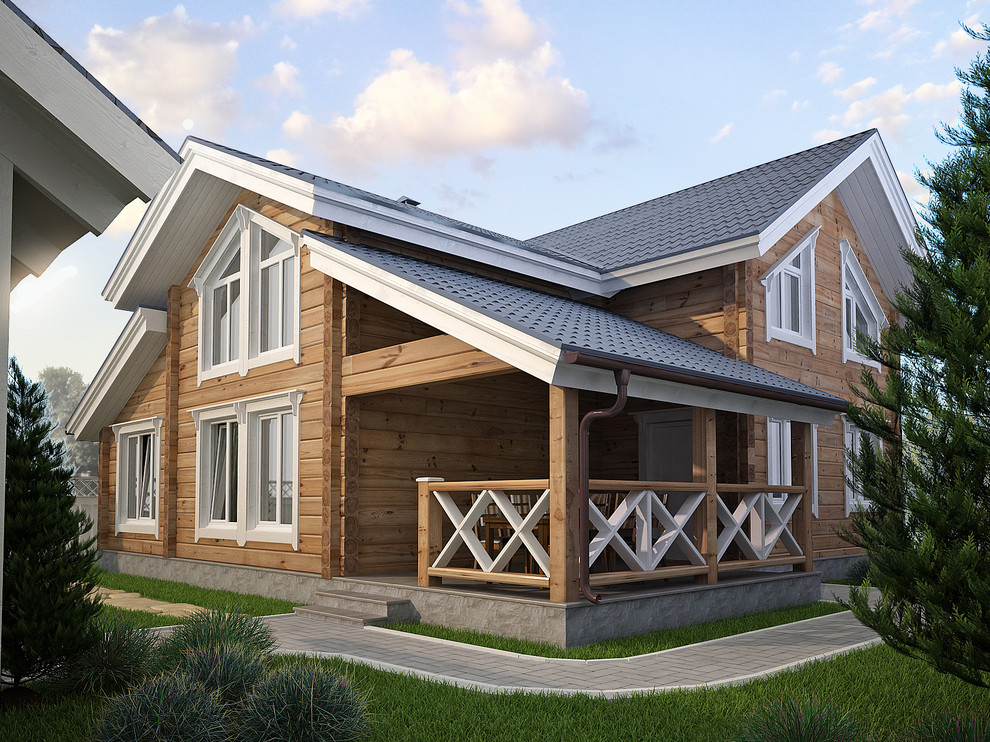 Загородный дом из клеёного бруса в Казани