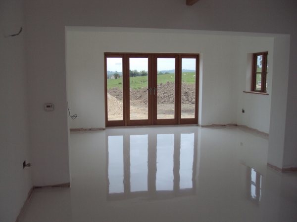 SEAMLESS WHITE POURED RESIN FLOORING FOR LUXURY FARMHOUSE IN DURHAM Contemporary SEAMLESS WHITE POURED RESIN FLOORING FOR LUXURY FARMHOUSE IN DURHAM Contemporary