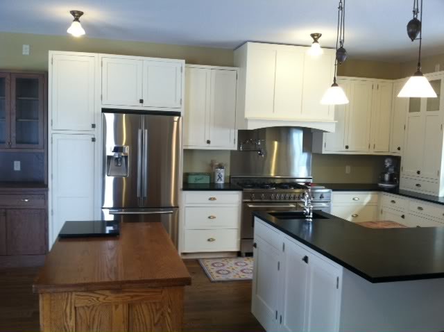 Inset with all slab doors..