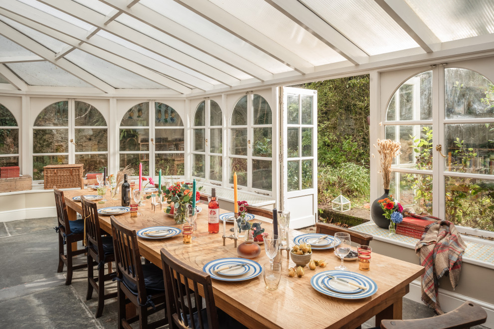 Country dining room in Cornwall.