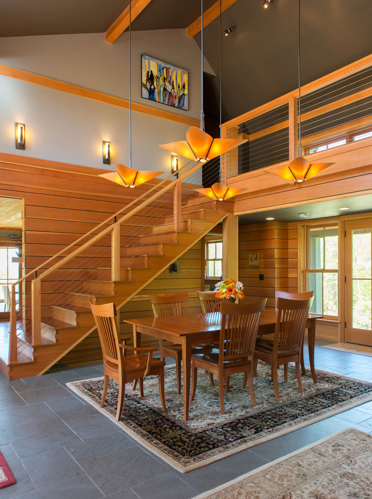 Bow House - Craftsman - Dining Room - Portland Maine - by BRIBURN - Architecture for Life