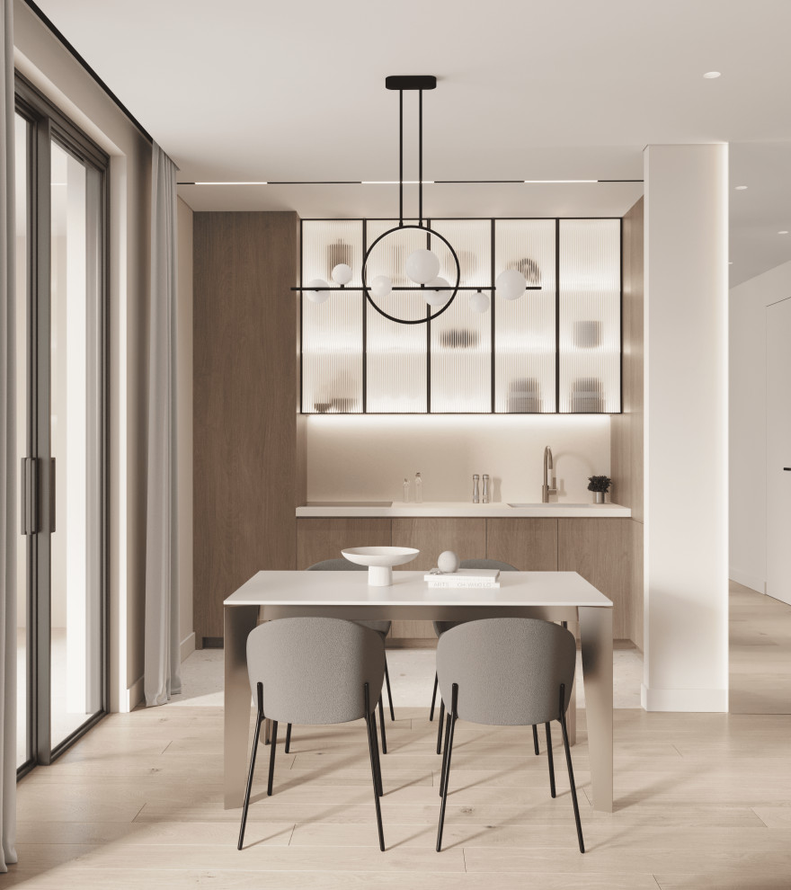 Кухня-гостиная-прихожая