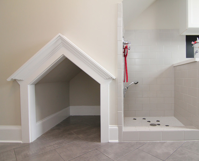 Dog Shower In The Mud Room Transitional Laundry Room