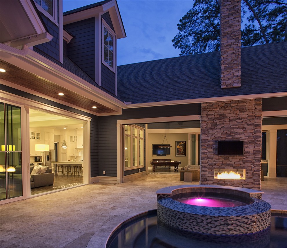 Transitional pool photo in Charleston