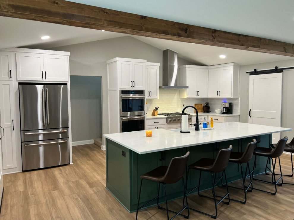 Sage Kitchen and Laundry Room
