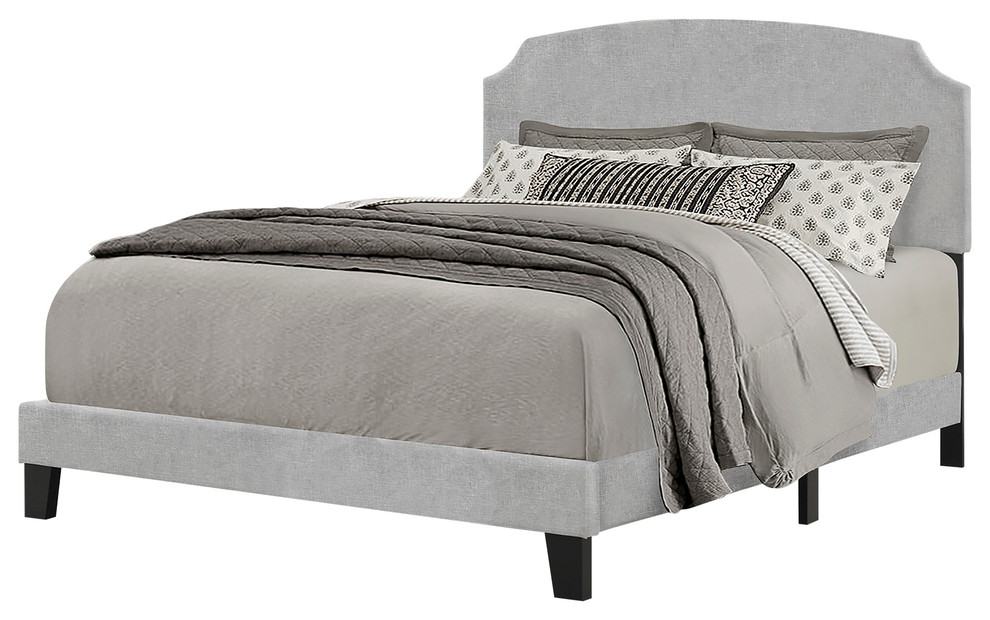 Desi Bed, Full Transitional Platform Beds by Furniture East Inc.