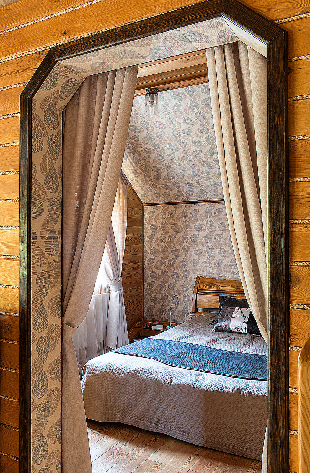 Интерьер в этническом стиле. Фотосъемка для журнала "Красивые деревянные дома"