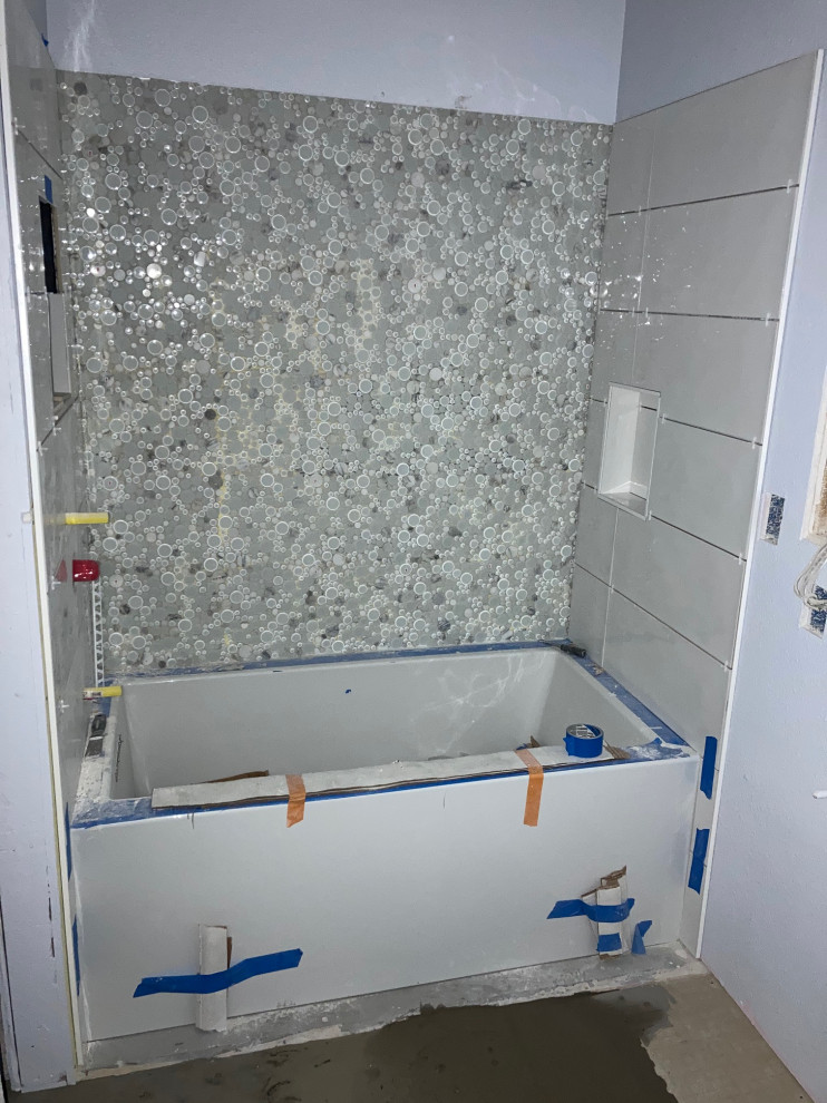 How to remove mesh from the back of mosaic glass tile