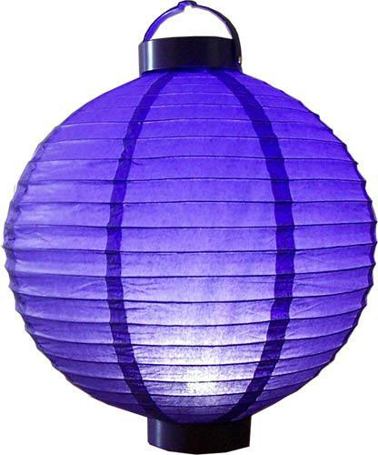 12" Glowing Purple Lantern