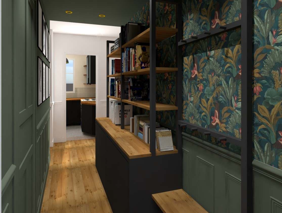 Mobilier sur mesure au style indus
