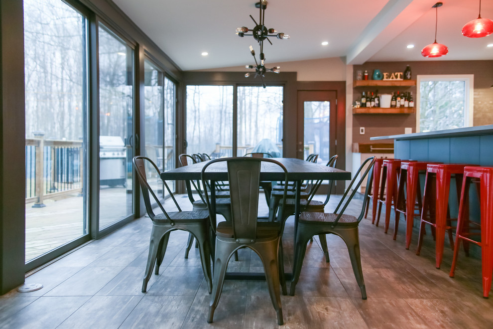 Eclectic dining room photo in Toronto