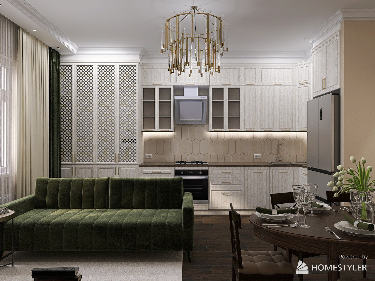 Современная классика для молодой пары с ребенком