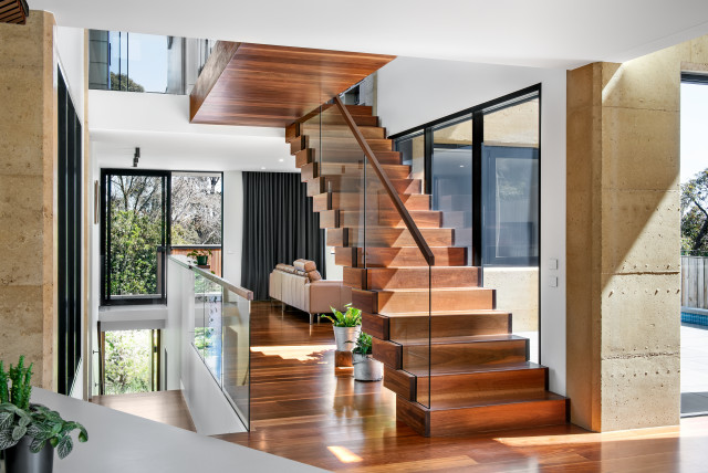 Boulevard House contemporain-escalier