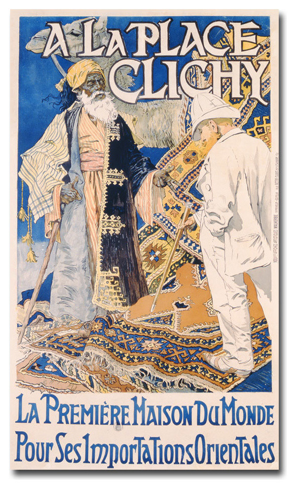 A La Place Clinchy 1890 Canvas Art By Eugene Grasset Traditional Prints And Posters By Trademark Global