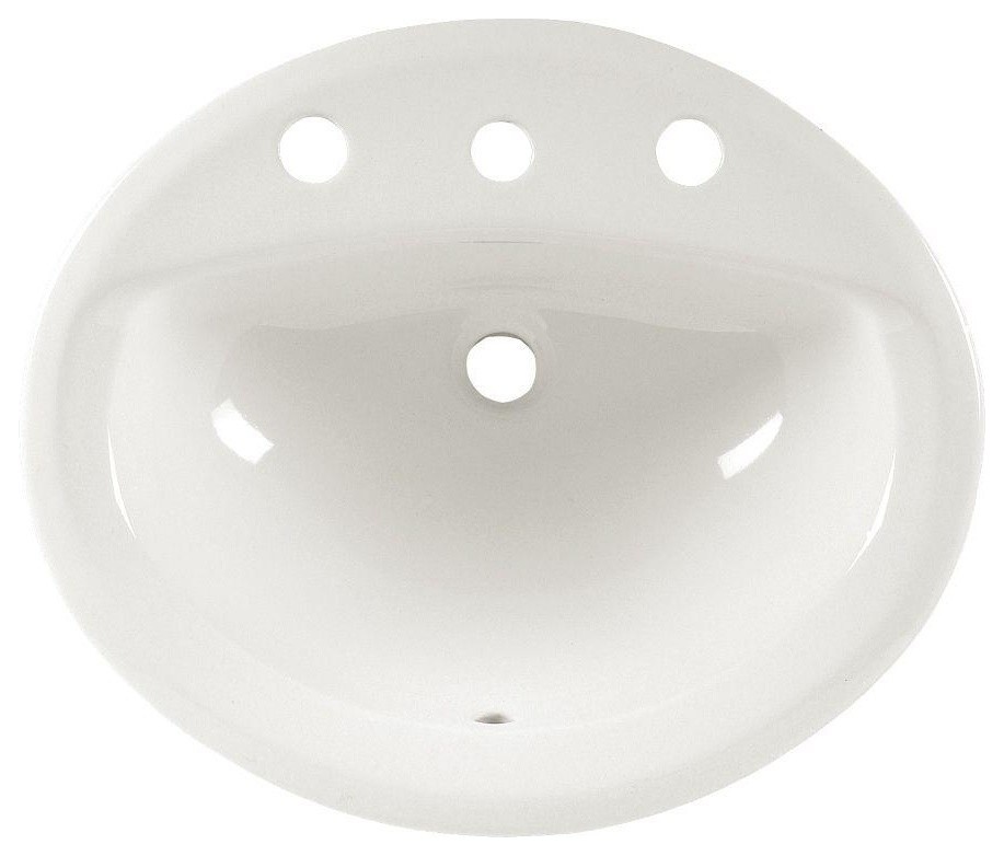 American Standard 0475.020 Aqualyn 20-3/8" Drop In Porcelain - White