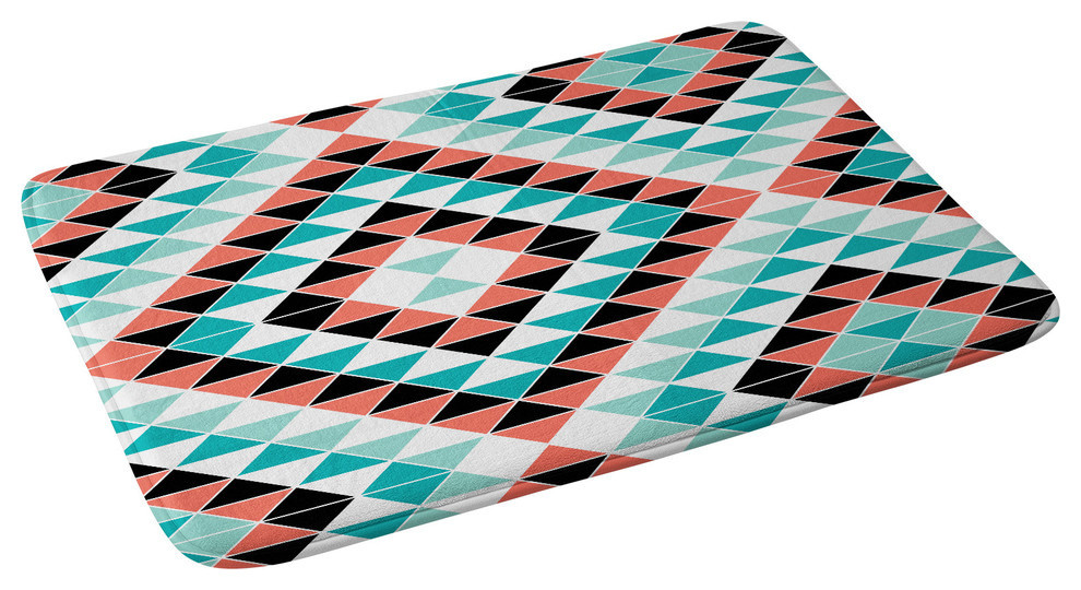 Jacqueline Maldonado Tribal Triangles 1 Memory Foam Bath Mat Southwestern Bath Mats By Deny Designs