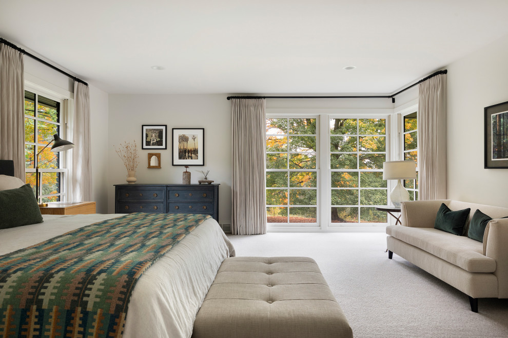 Transitional bedroom photo in Minneapolis