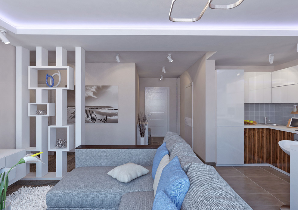 Дизайн проект квартиры для одного молодого человека